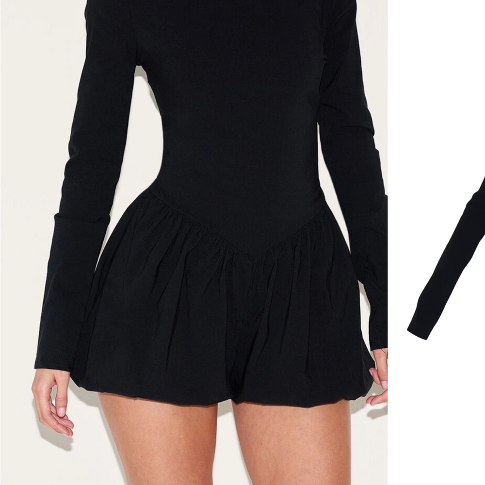 Elegant Black Long Sleeve Top - Picture 3 of 3